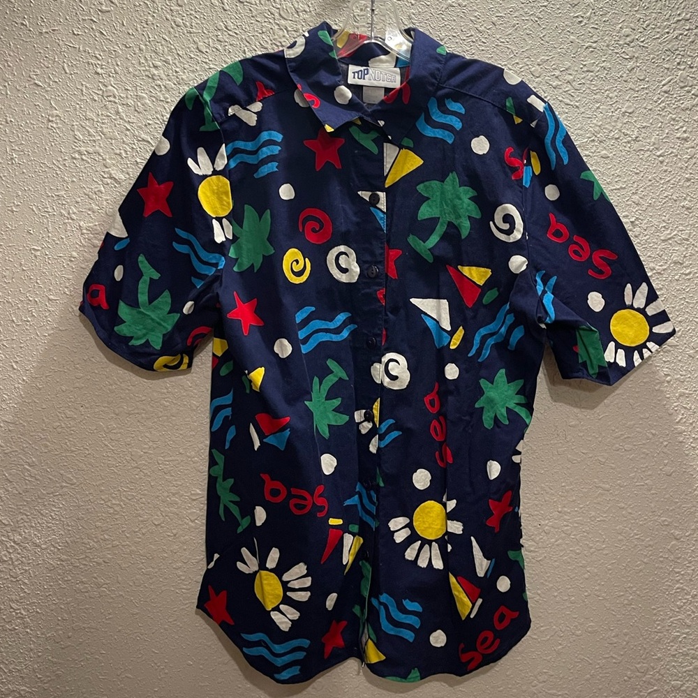 Vintage‎ Top Notch Abstract Shirt